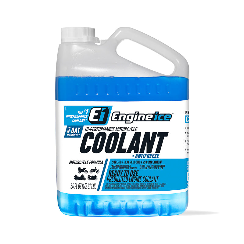Hi-Performance Motorcycle Coolant + Antifreeze 1/2 Gallon Bottle 