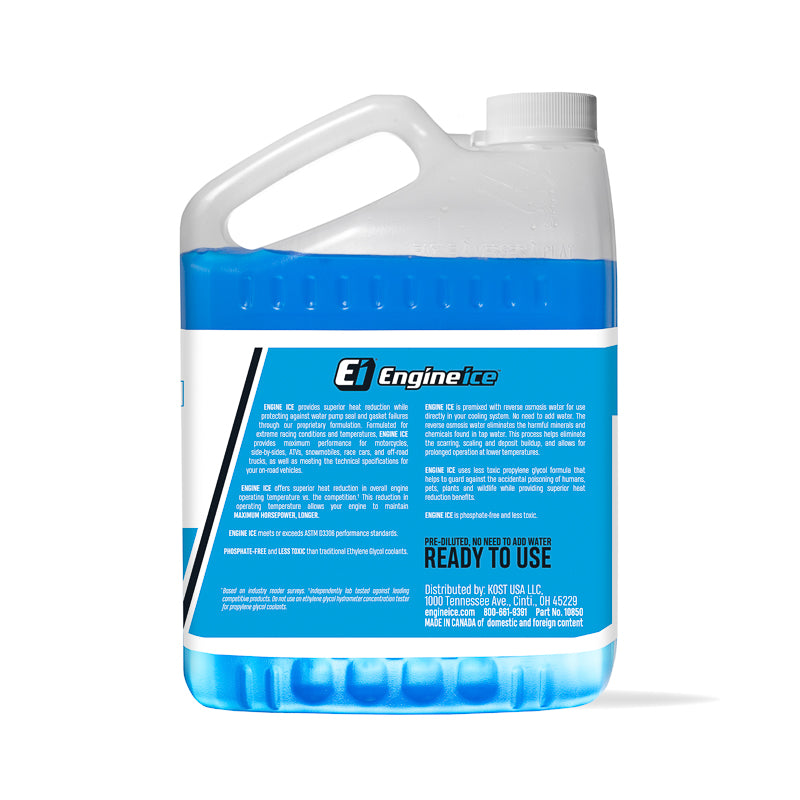 Back Side of Motorcycle 1/2 Gallon Bottle