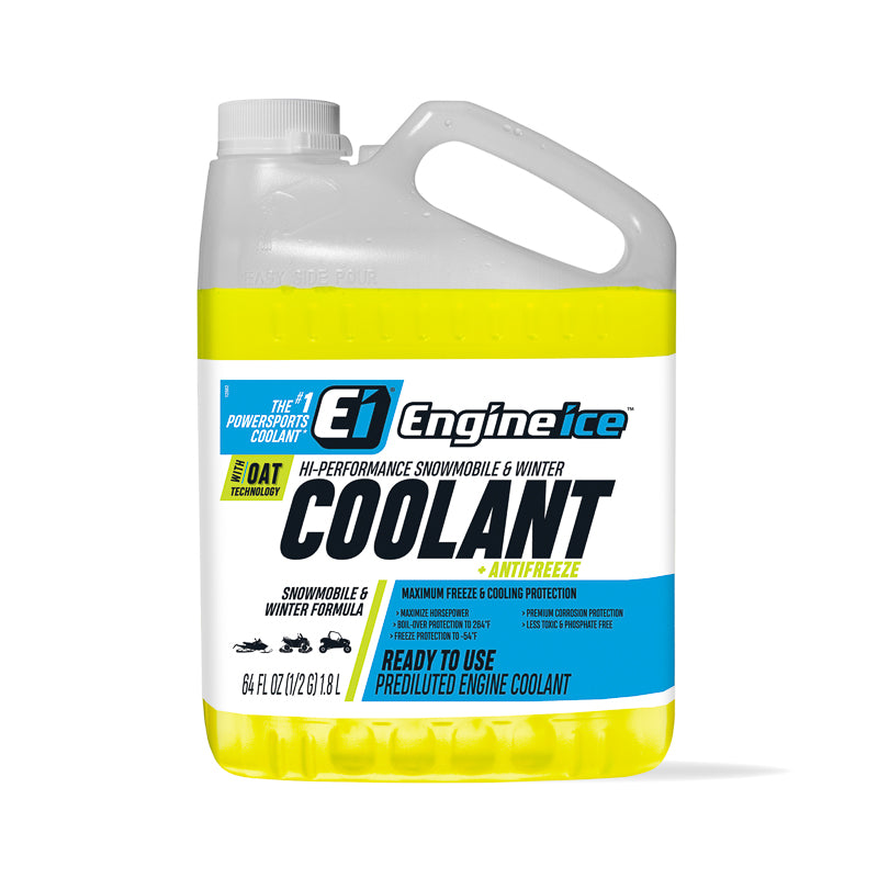 Hi-Performance Snowmobile & Winter Coolant + Antifreeze 1/2 Gallon Bottle 