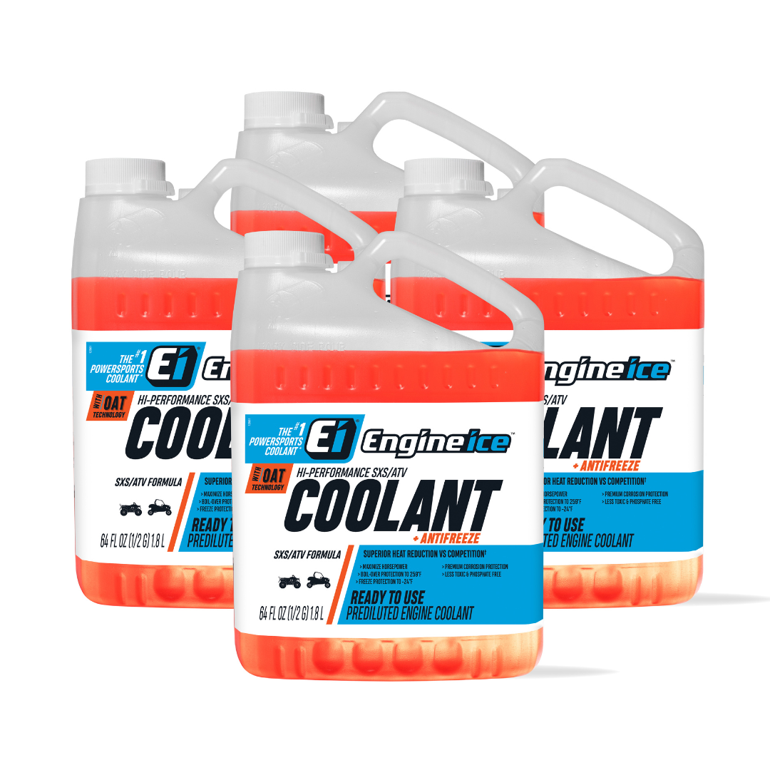 Hi-Performance SXS/ATV Coolant + Antifreeze (4-pack) – Engine Ice Hi-Performance SXS/ATV Coolant + Antifreeze (4-pack) – Engine Ice